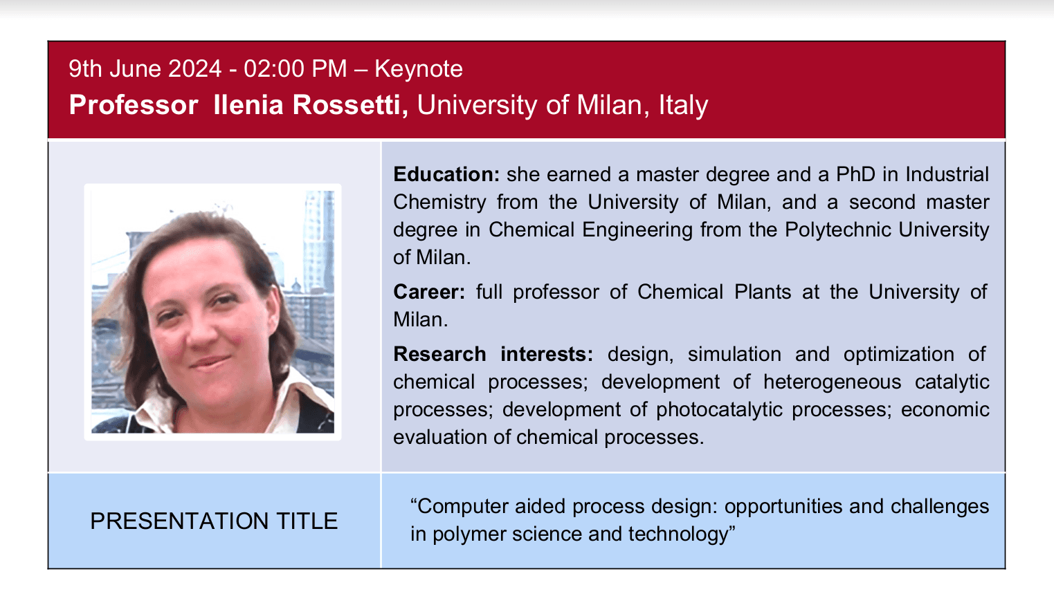 Computer aided process design: opportunities and challenges in polymer science and technology