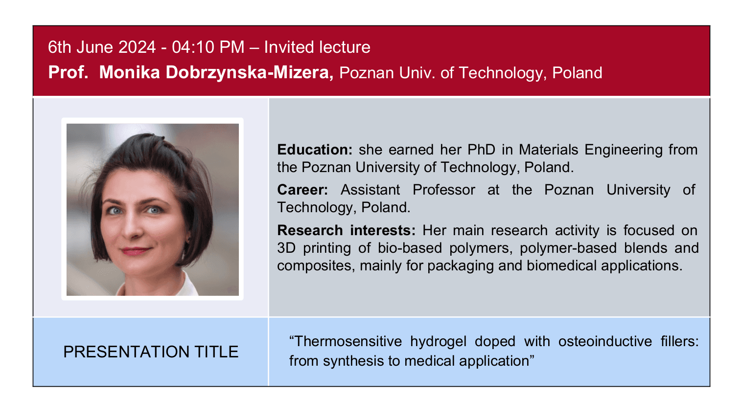 Thermosensitive hydrogel doped with osteoinductive fillers: from synthesis to medical applications