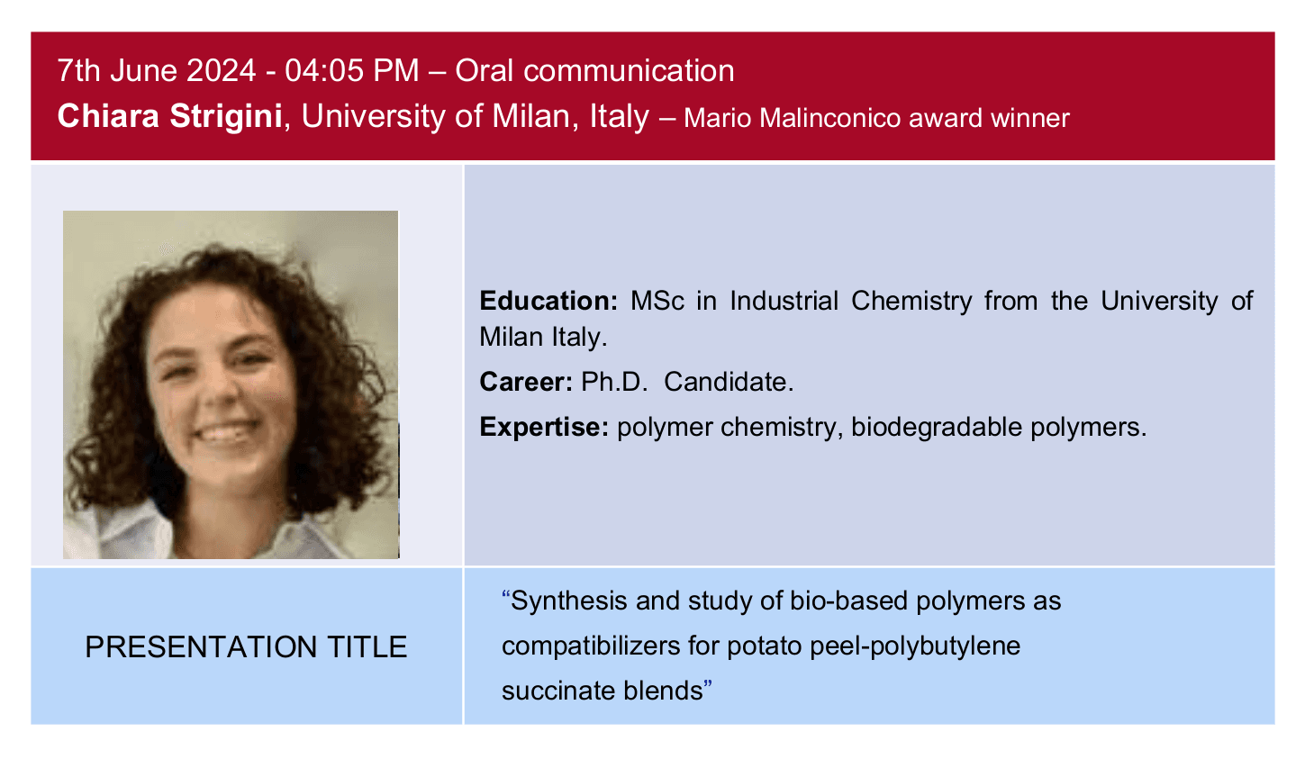 Synthesis and study of bio-based polymers as compatibilizers for potato peel- polybutylene succinate blends